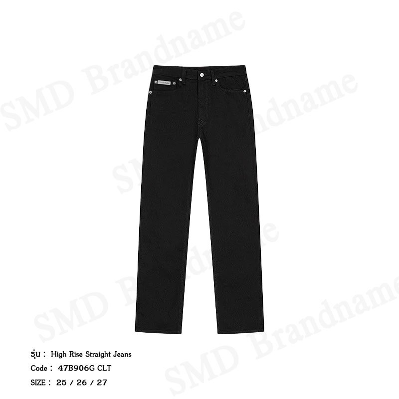 Calvin Klein Jeans กางเกงยีนส์ผู้หญิง รุ่น High Rise Straight Jeans Code: 47B906G CLT