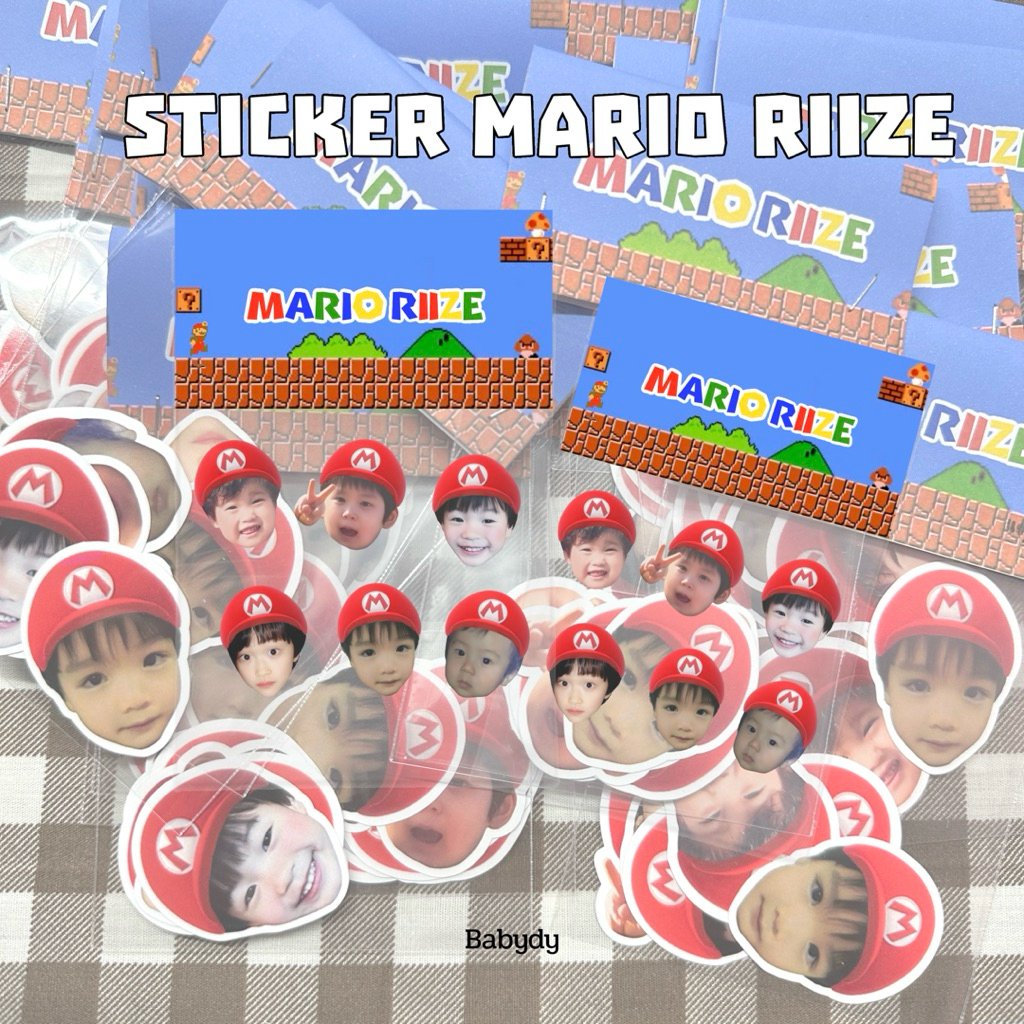 พร้อมส่ง!สติ๊กเกอร์มาริโอ้riize