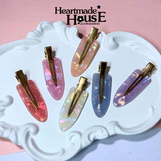 [พร้อมส่ง] กิ๊บเตารีด กิ๊บติดผมทรงเตารีด ลายหินอ่อน/สีรุ้ง กิ๊บเกาหลีมินิมอล กิ๊บหนีบผมแฟชั่น งานพรีเมียม