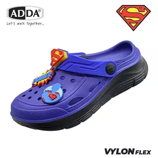 รองเท้าแตะADDAรองเท้าลำลอง สำหรับเด็ก แบบสวมหัวโต Superman รุ่น 5TD88BB ไซส์ 1-3 , 11-13