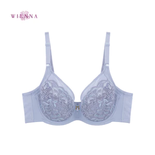 WIENNA เสื้อชั้นใน New Collection 5 Years Yonger DB43108 ไซซ์ใหญ่ แบบ Fullcup สีชมพูพาสเทล สีฟ้าอมม่วง Tulip Carnation