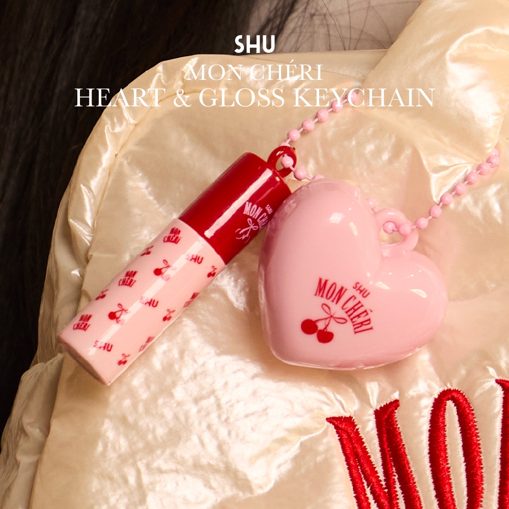 SHU MONCHERI HEART & GLOSS KEYCHAIN