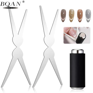 BQAN เครื่องมือทำเล็บแม่เหล็กสองหัว ใช้งานง่าย ลายตาแมวสวย