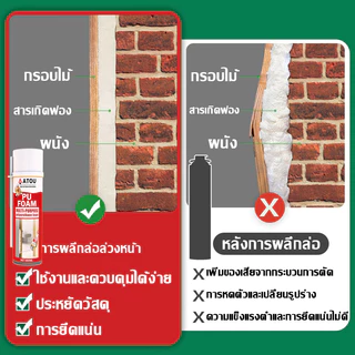 พียูโฟม สเปรย์โฟม PUFoam 800ml โฟม อุดรอยรั่ว พียูโฟม สเปรย์ สเปรย์พียูโฟม สเปรย์โฟมอุดรอยรั่ว พียูโฟมกระป๋อง โฟมอุดรอยร