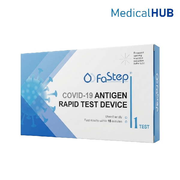 FaStep ATK Test ชุดตรวจโควิด COVID-19 Antigen Rapid Test Device 23822