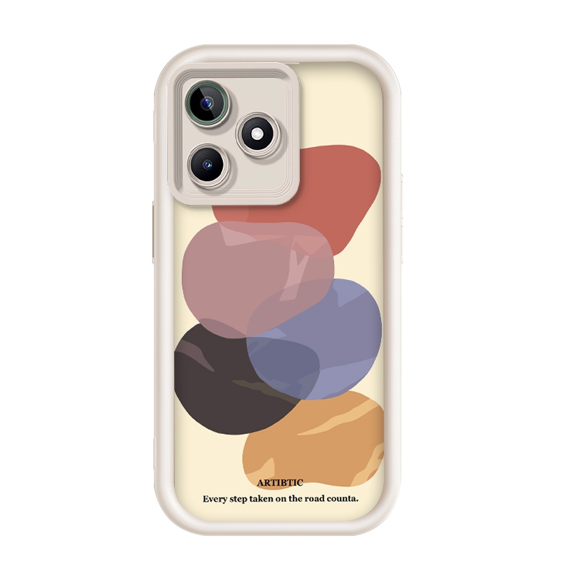 เข้ากันได้ Realme C53/Realme C51/Realme C51s-4G,กรณีโทรศัพท์ป้องกันกราฟฟิก Macaron Abstract Art ที่อ