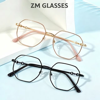 (-0~-600°)แถมฟรีกล่องใส่แว่น แว่นสายตาสั้น ป้องกันแสงสีฟ้า ป้องกันรังสี ทรงสี่เหลี่ยม แว่น ใส่สบาย unisex 1002
