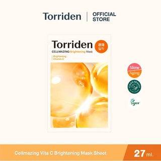 (1แผ่น) Torriden Cellmazing Vita C Brightening Mask Sheet ทอร์ริเดน มาสก์หน้ากระจ่างใส ผิวเรียบเนียน