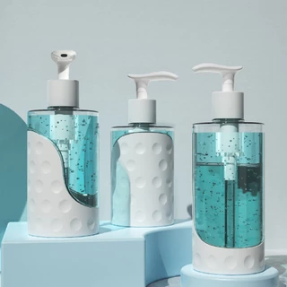 ขวดปั๊มพลาสติกใส เกรดพรีเมียม ขวดใส่สบู่เหลว/แชมพู พร้อมหัวปั๊ม พร้อมส่ง