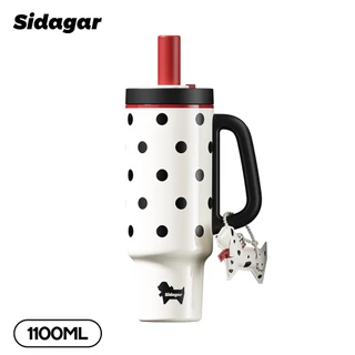 Sidagar 1100ML แก้วเก็บความเย็น เคลือบเซรามิก แก้วน้ำเก็บความเย็น ความจุสูง แก้วน้ํา