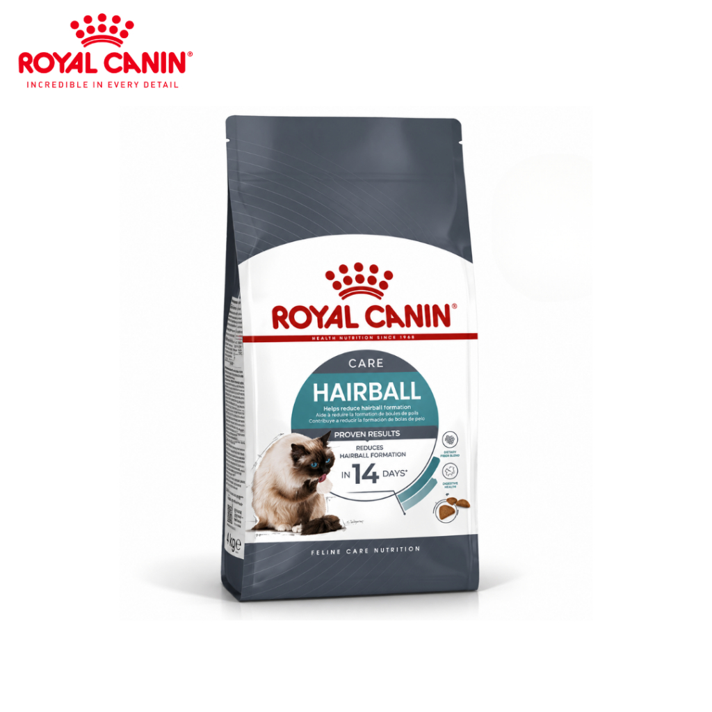 Royal Canin อาหารแมวสูตรลดก้อนขน 4kg สำหรับแมวโต 1ปี+ Hairball Care Petus Kingkaew