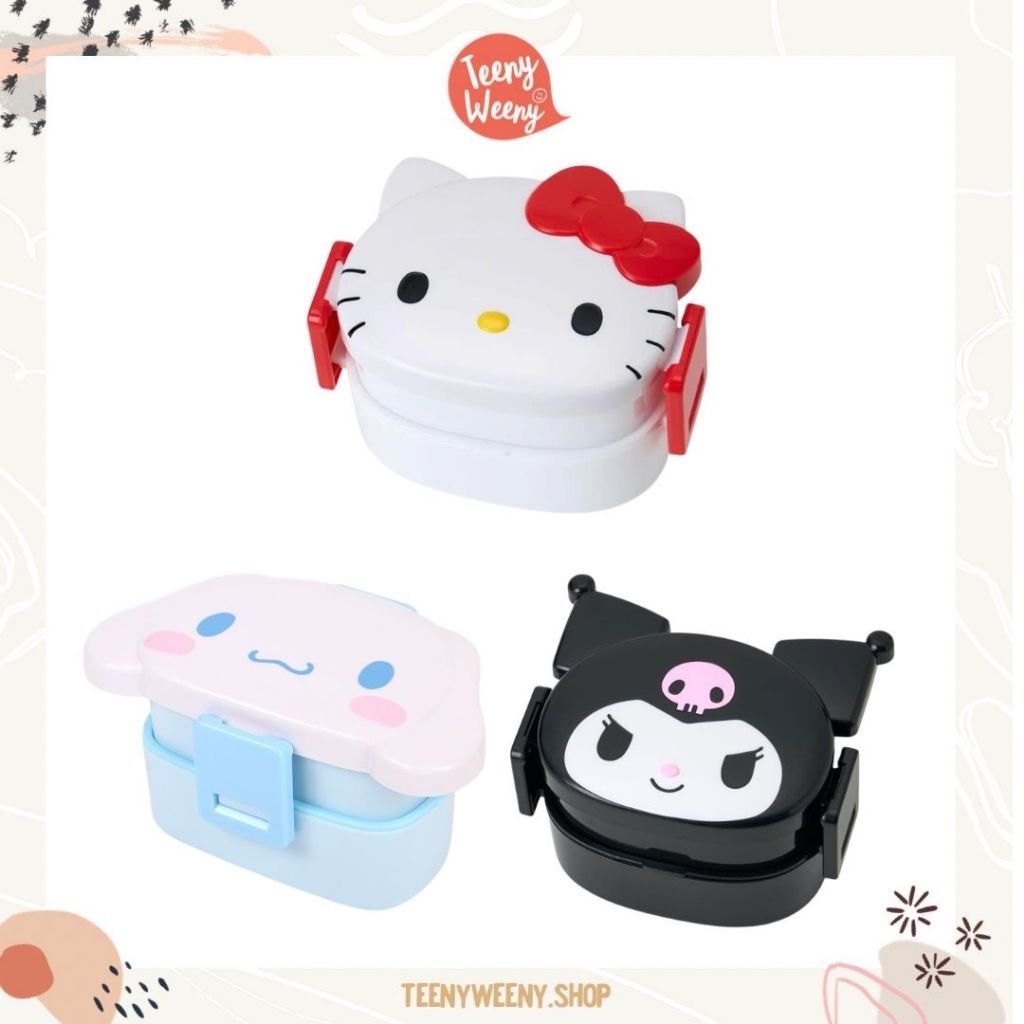 กล่องข้าว ปิ่นโต กล่องขนม รุ่น2ชั้น Sanrio Snack box / Lunch box