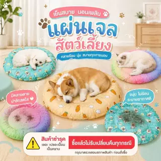Boqi Pet Cool mat เย็นสบาย แผ่นเจลเย็น ที่นอนเย็น แผ่นทำความเย็น สินค้าเลอะ เปอะเปื่อน SALE 1010