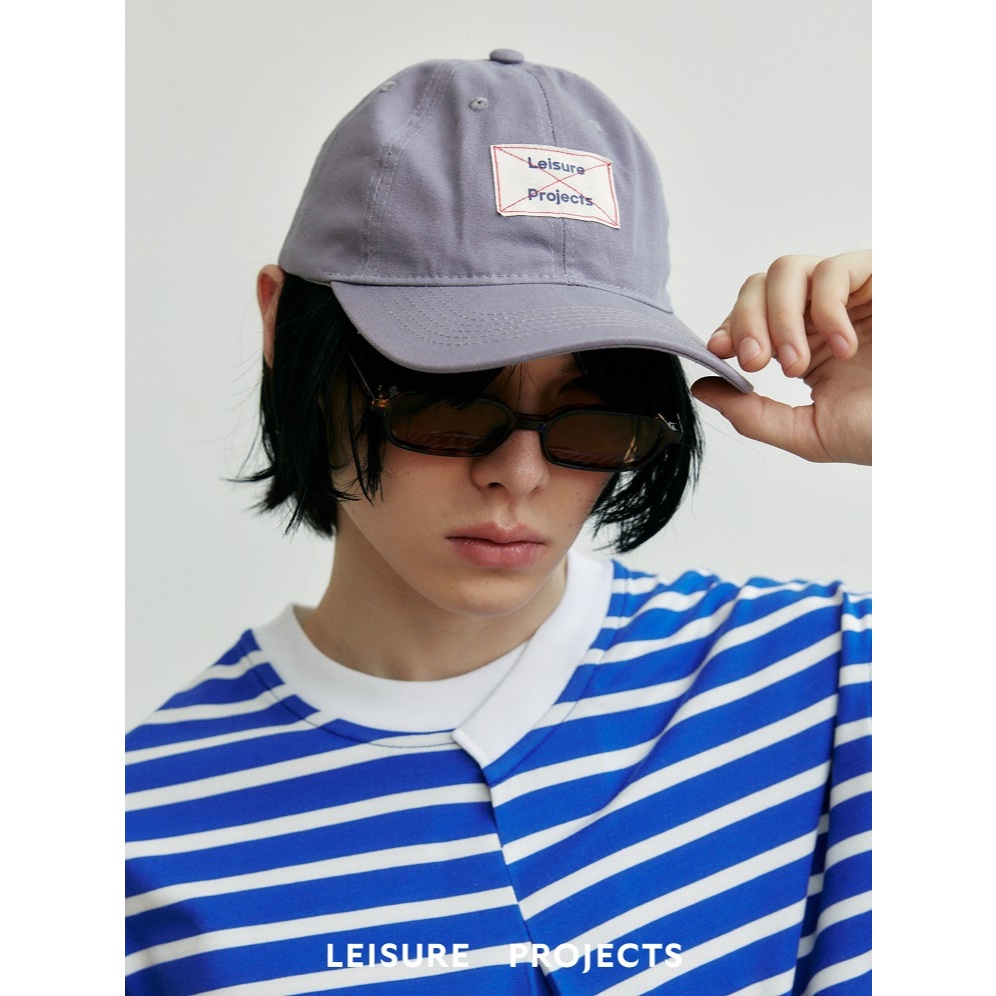 (Leisure Projects)  Label Logo Cap.  หมวกผ้าคอตตอน ปัก Label Logo "Leisure Projects"