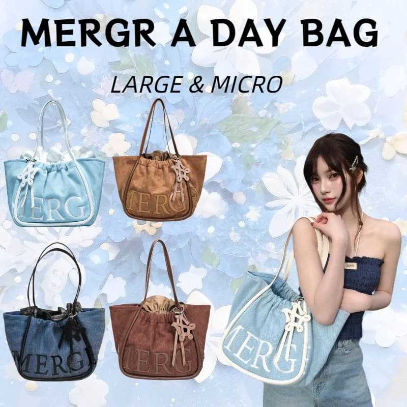 💯✅พร้อมส่ง ของแท้ MERGE A DAY BAG กระเป๋าถือ สะพายข้าง สะพายไหล่ กระเป๋าใช้ประจำวัน