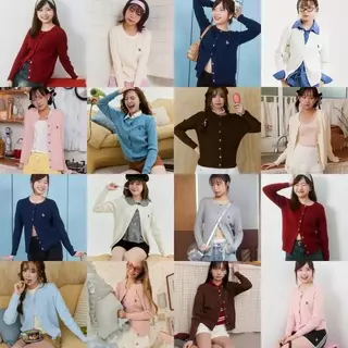 (Pre เทาเข้ม,เหลือง S-L15-20วัน) Bemingtop643(S-XL) - BMG Knit Cardigan (โพส2)