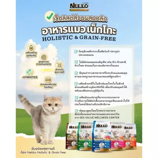 [1-1.2kg.] Nekko อาหารเม็ดแมว ดูแลครบทุกระบบ