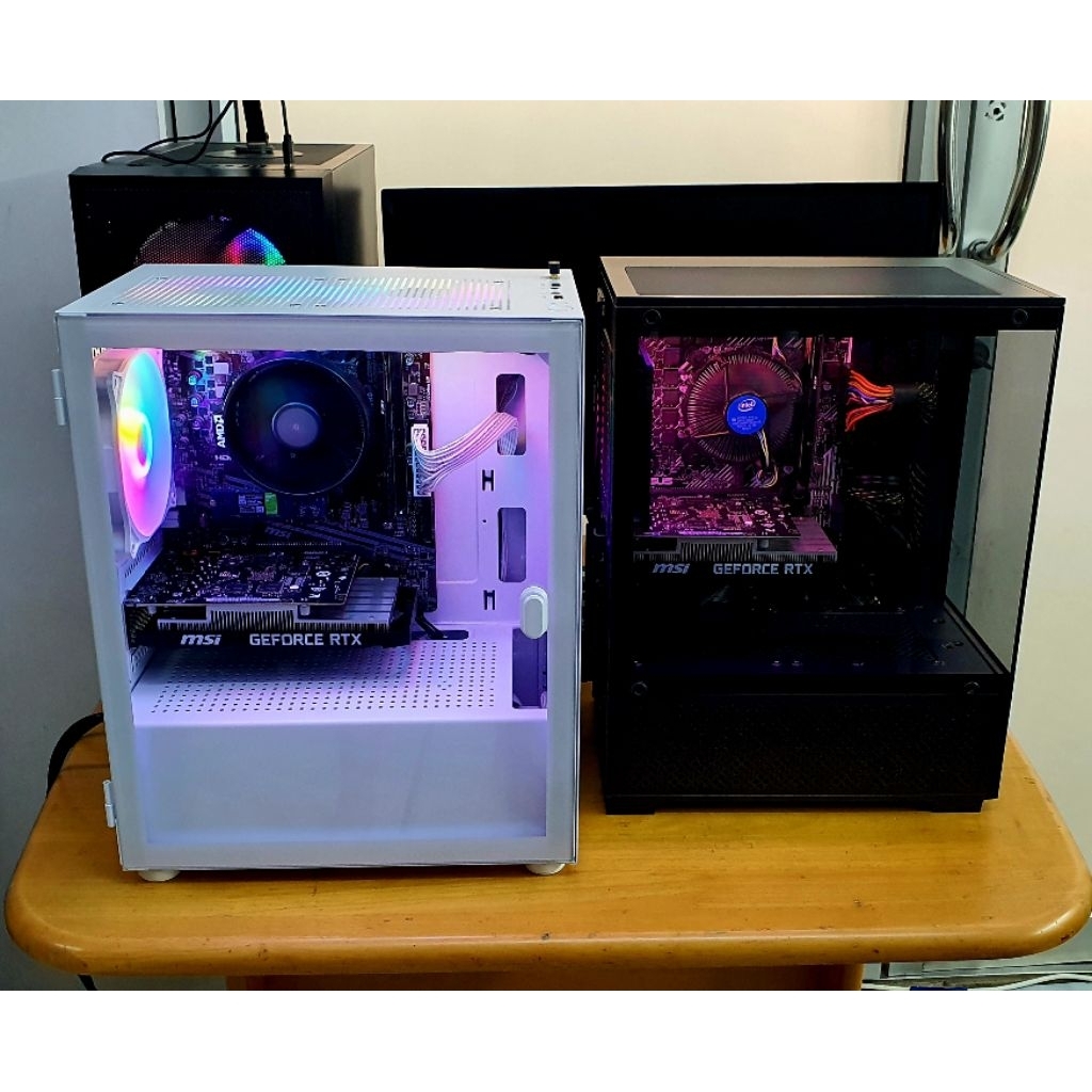 คอมประกอบพร้อมเล่นRyzen5.White/I5Gen10f.Black