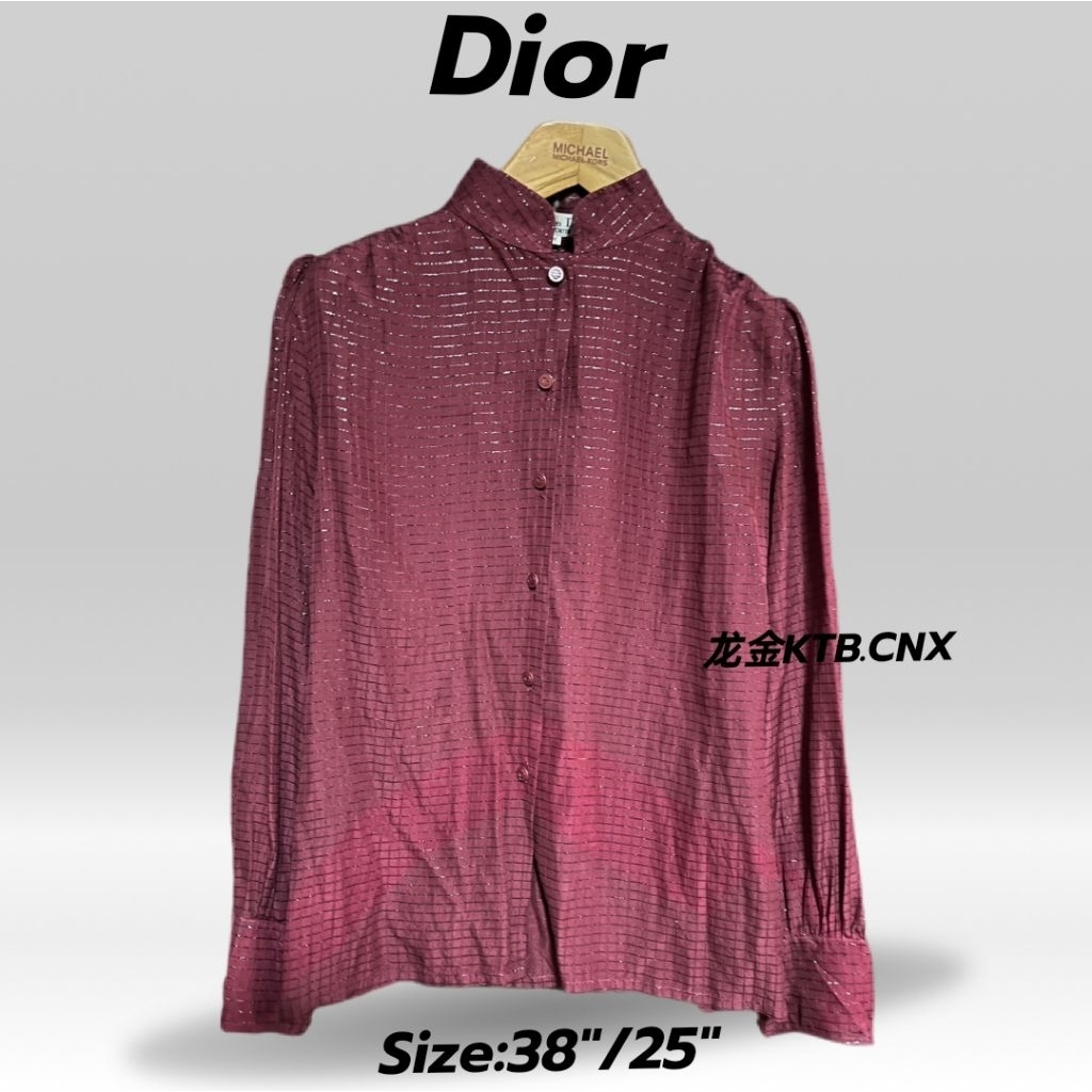 เสื้อเชิ้ตChristian diorมือสองญี่ปุ่น100%
