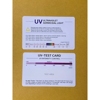 แผ่นทดสอบแสง UV ทดสอบฟิล์มกรองแสง เลนส์แว่นตากันแดด ชิวหมวกกันน็อค ใช้ซ้ำได้หลายครั้ง ความแม่นยำสูง 1 แผ่น
