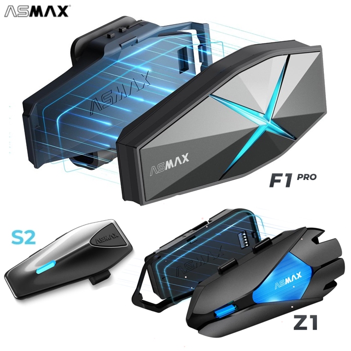 ASMAX อินเตอร์คอมติดหมวกกันน็อค F1 Pro / Z1 Plus / S2