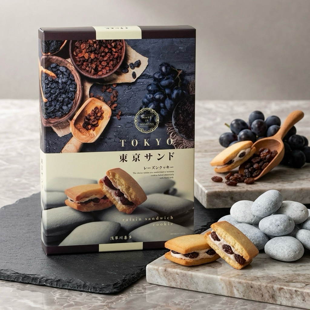 Tokyo Raisin Sandwich Cookie | โตเกียว คุกกี้แซนด์วิชลูกเกด