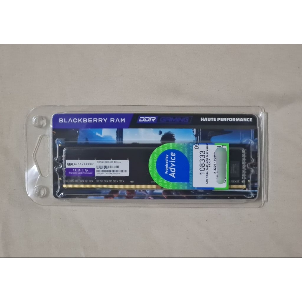 Ram Notebook DDR4 8Gb/2400 ยี่ห้อ Blackberrys ประกัน Advice
