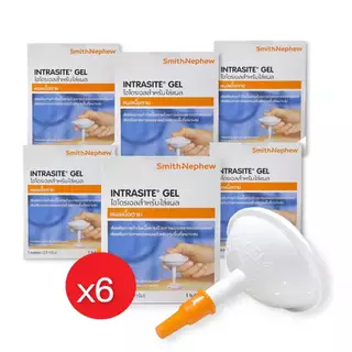 แถมถุงมือ1กล่อง*6 กล่อง INTRASITE Gel 25 g เจลทาแผลกดทับ อินทราไซท์ เจล