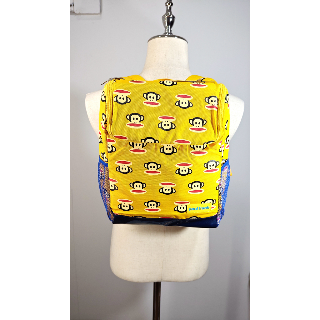 Paul Frank:กระเป๋าเป้เด็ก ลายลิงน่ารัก สีเหลืองสดใส ผ้าแคนวาส น้ำหนักเบา มีช่องตาข้าง สำหรับโรงเรียน