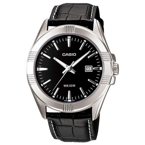 CASIO นาฬิกาข้อมือผู้ชาย สายหนัง รุ่น MTP-1308L,MTP-1308L-1A