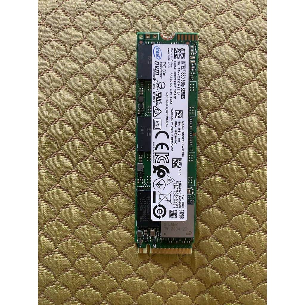 Intel  SSD 660p Series 512GB  M.2 NVMe สภาพดี มือสอง