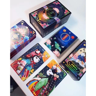 Myohan Cat Tarot ไพ่ยิปซีแท้น้องเหมียวฮันบกประดับฟอยด์สีรุ้งสะท้อนแสงหรูหรา ไพ่ทาโร่ต์ ไพ่ยิปซี Tarot Cards