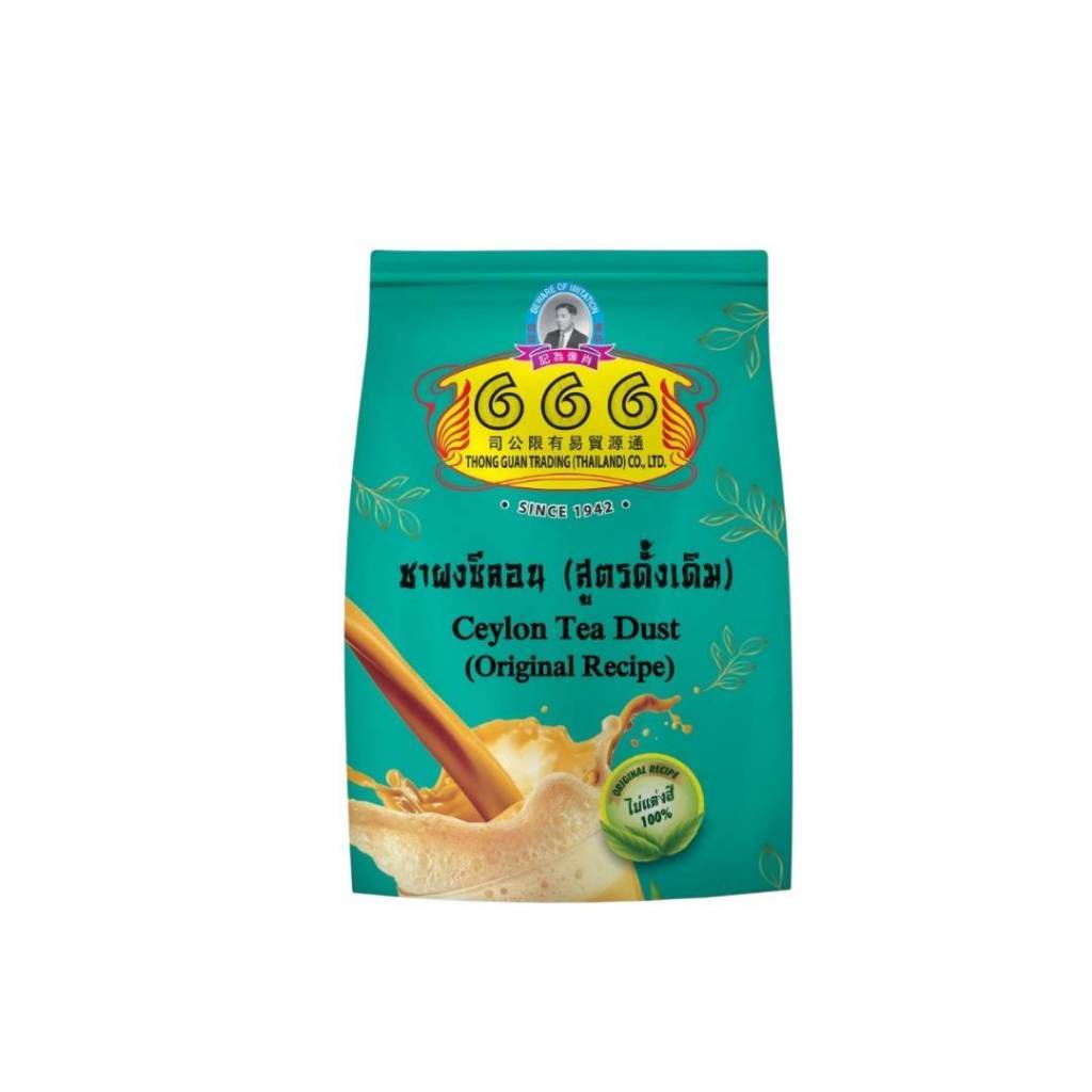666 ชาผงซีลอน สูตรดั้งเดิม ขนาด1000 กรัม ถุงสีเขียวอ่อน 604833