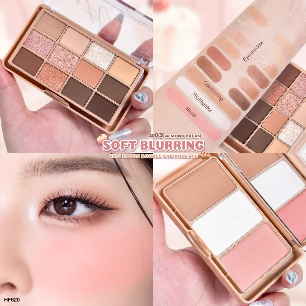 Sivanna Colors HF620 เซตแต่งหน้า อายพาเลท+บลัชออน thumbnail 6