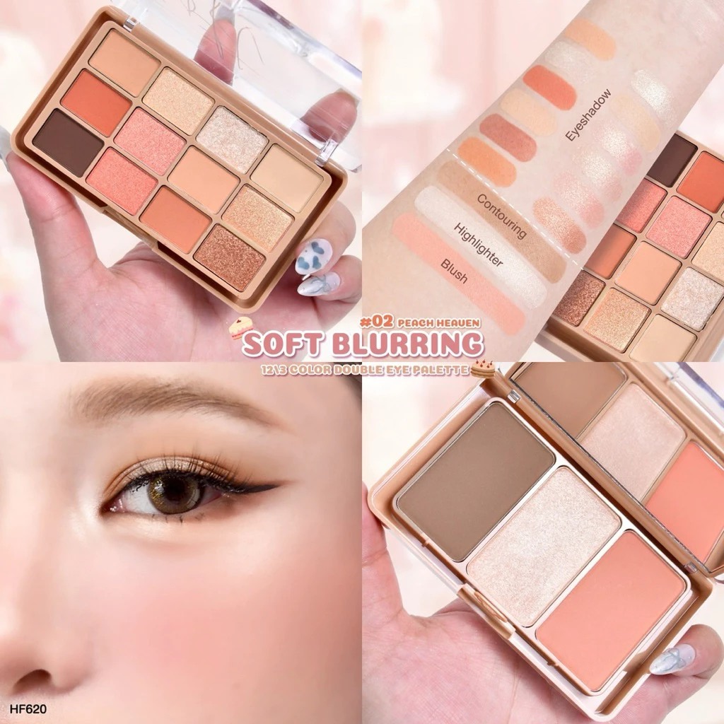 Sivanna Colors HF620 เซตแต่งหน้า อายพาเลท+บลัชออน thumbnail 5