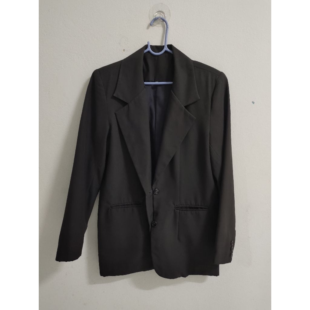 เสื้อแจ็คเก็ตสูทผู้หญิง(Blazer) สีดำ