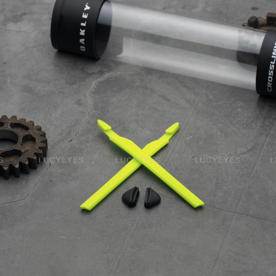 ชุดยางขาแว่น + แป้นจมูก OX8029 CROSSLINK สีเขียว