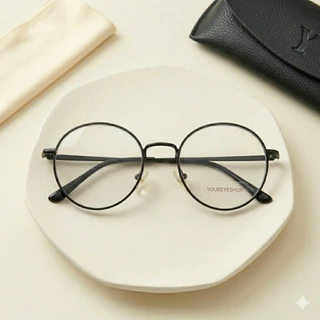 YOUREYESHOP แว่นสายตาสั้นทรงหยดน้ำ -4.50 ถึง -8.00 เลนส์มัลติโค้ท เลนส์ย่อบาง1.6 รุ่น K3121