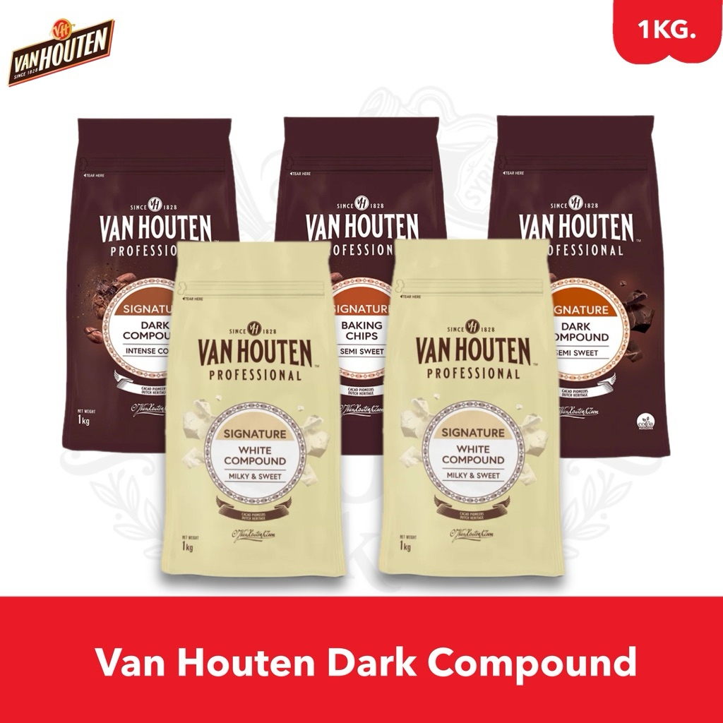 VanHouten ช็อกโกแลต คอมพาวและช็อกชิพส์ 1KG.