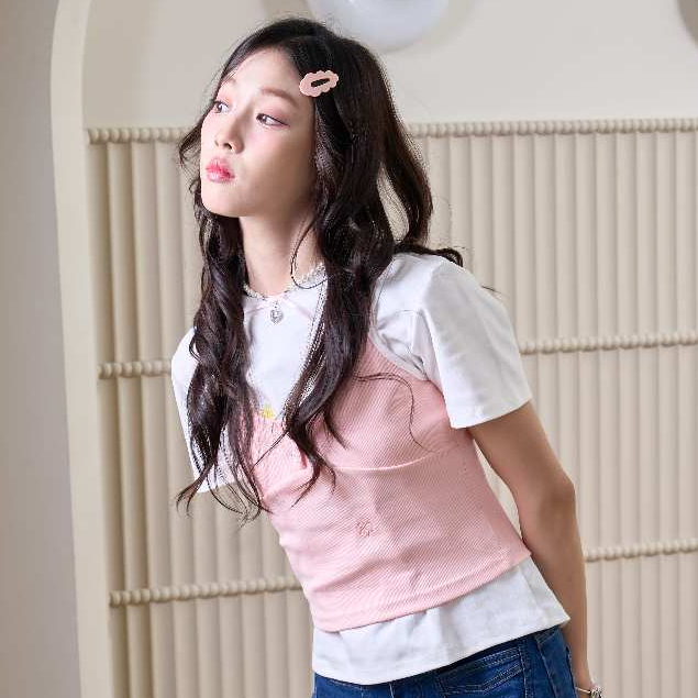Pradap_brand:Candy Rib Camisole เสื้อสายเดี่ยวผ้าร่อง กระดุมหน้า