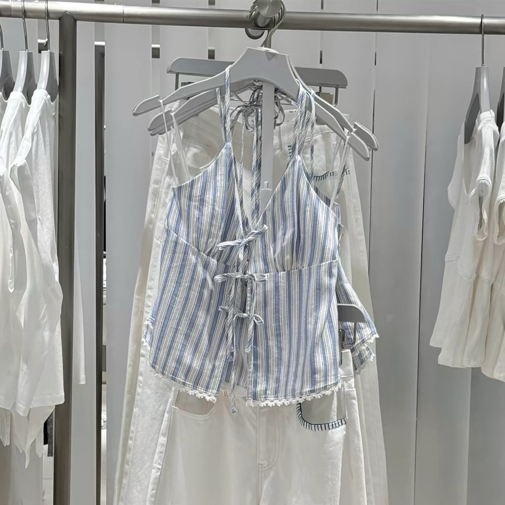 Beach blue cooton top