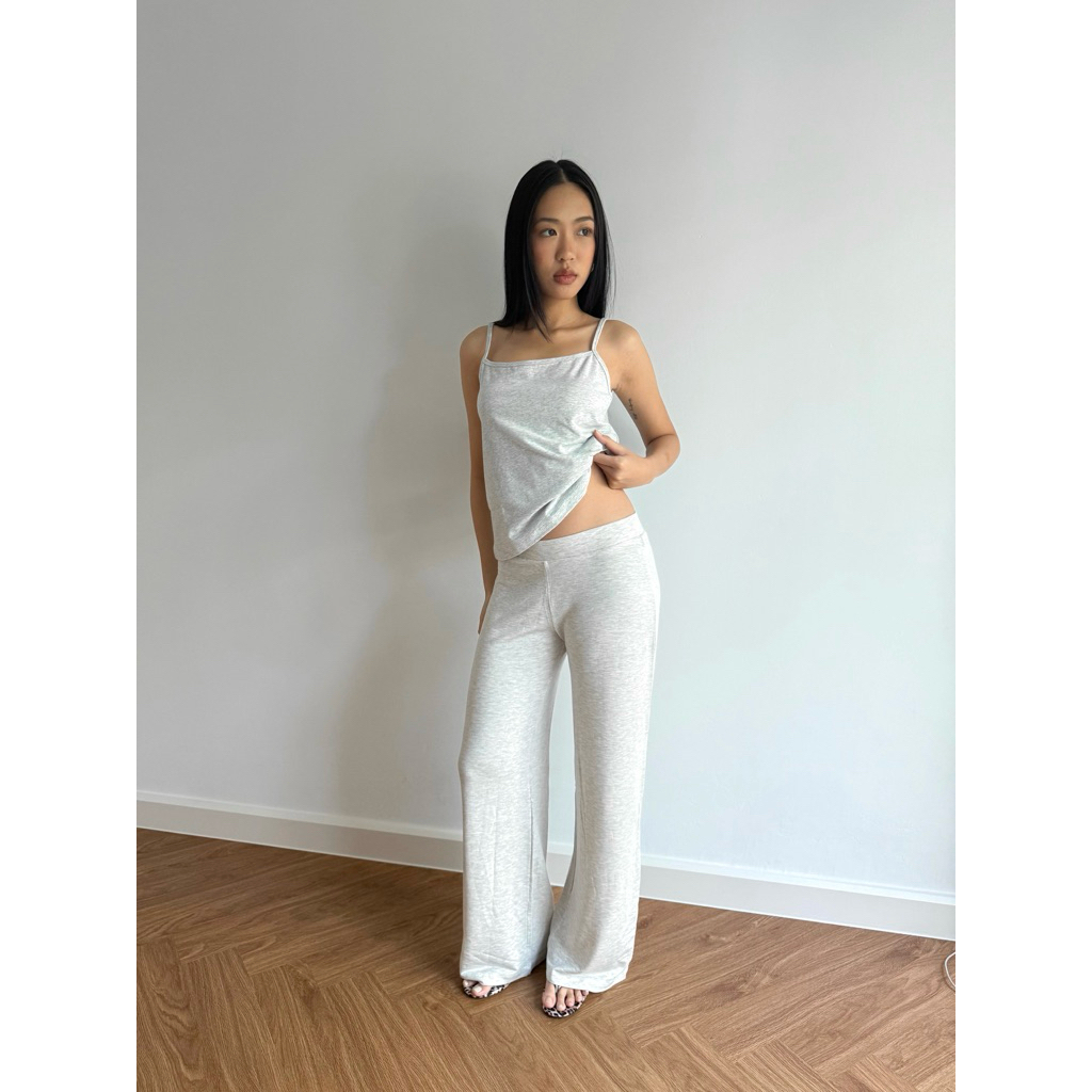 CASUAL NOT USUAL | Flowy jersey pants กางเกงขายาวขอบเรียบ