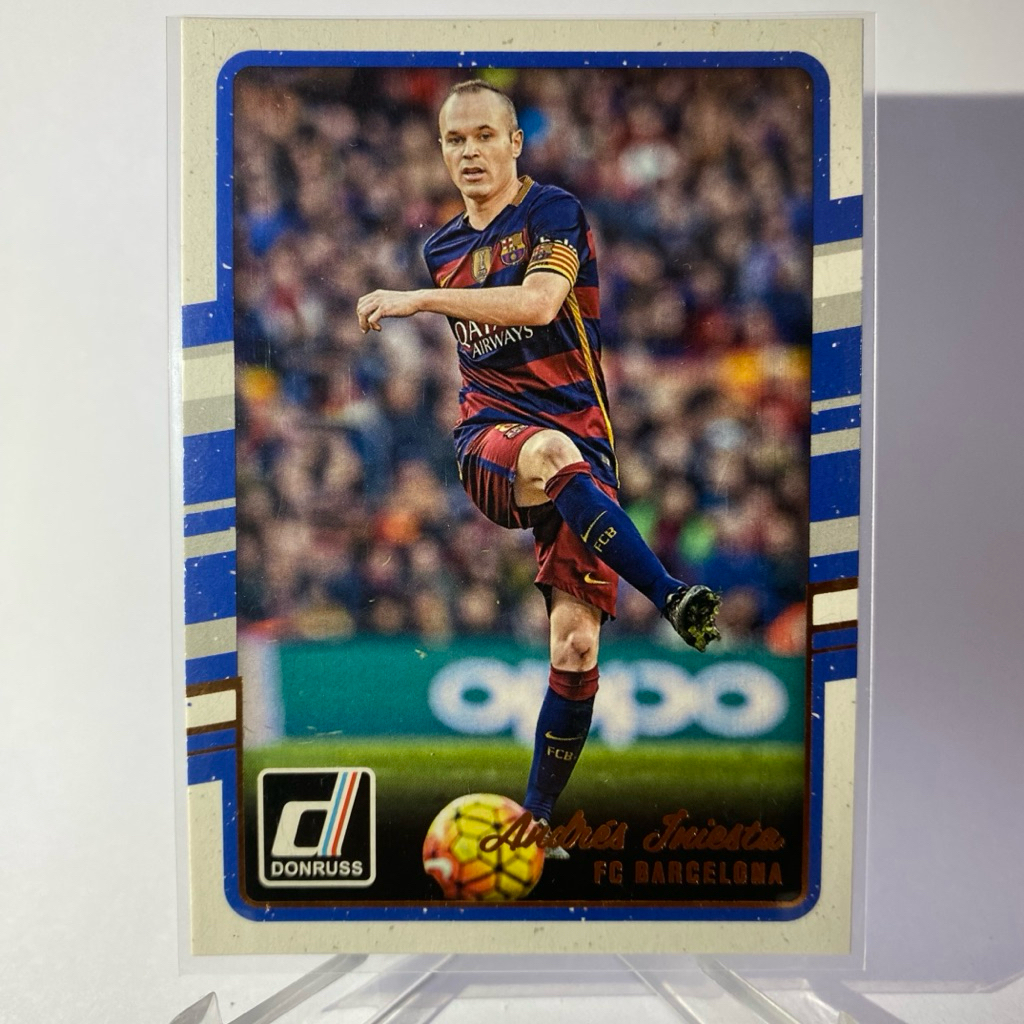 การ์ดนักฟุตบอล ANDRES INIESTA, BARCELONA, PANINI DONRUSS 2016, no.22