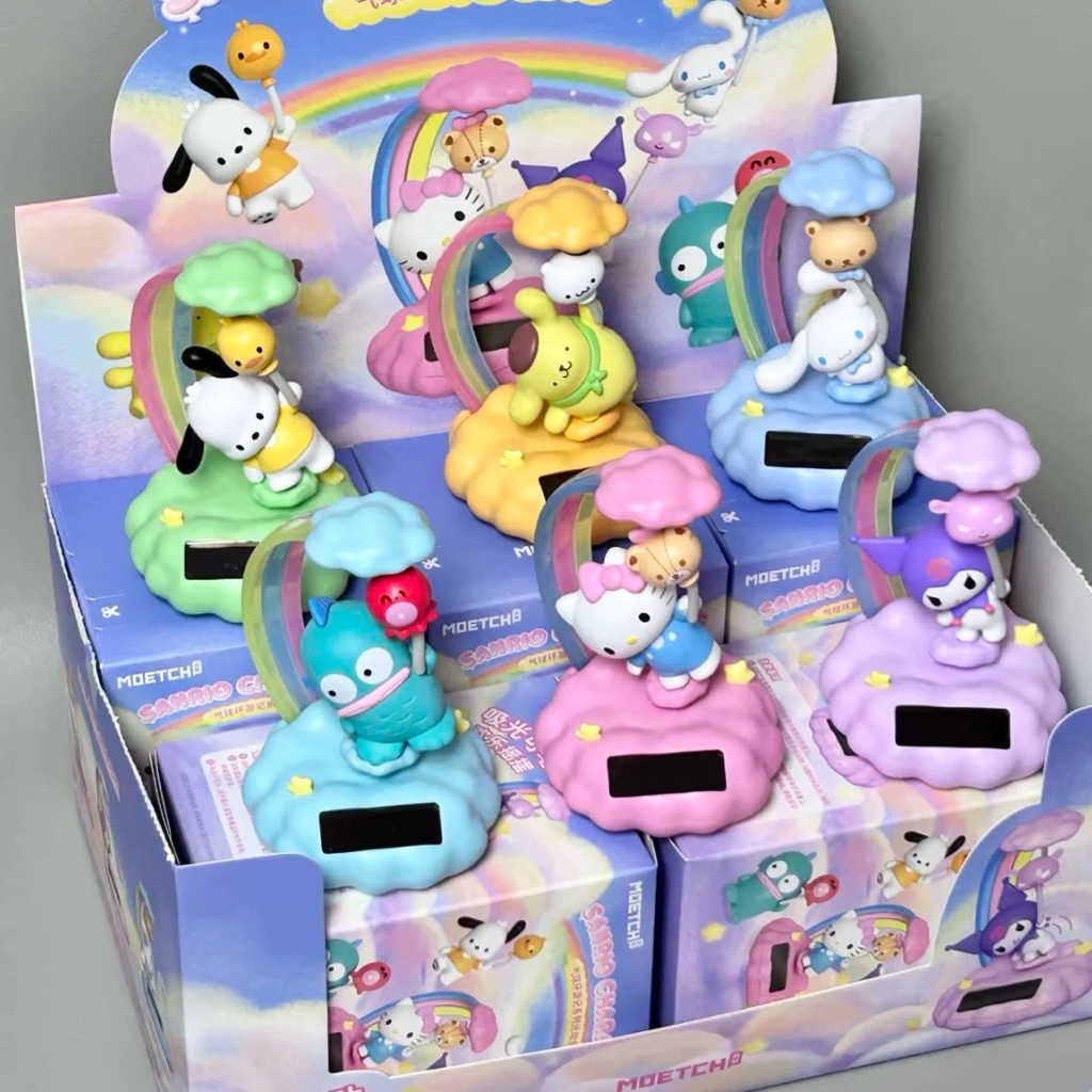 [ พร้อมส่ง ]🌈✨ โซล่าเซลล์ ขยับเองได้ Sanrio Characters Rainbow