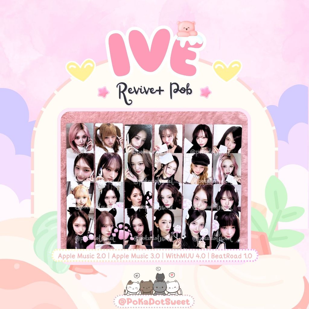 พร้อมส่ง🩵IVE REVIVE+ POB 🩷 การ์ดเบเนฟิทไอบึ การ์ดดีล IVE Benefit Photocard
