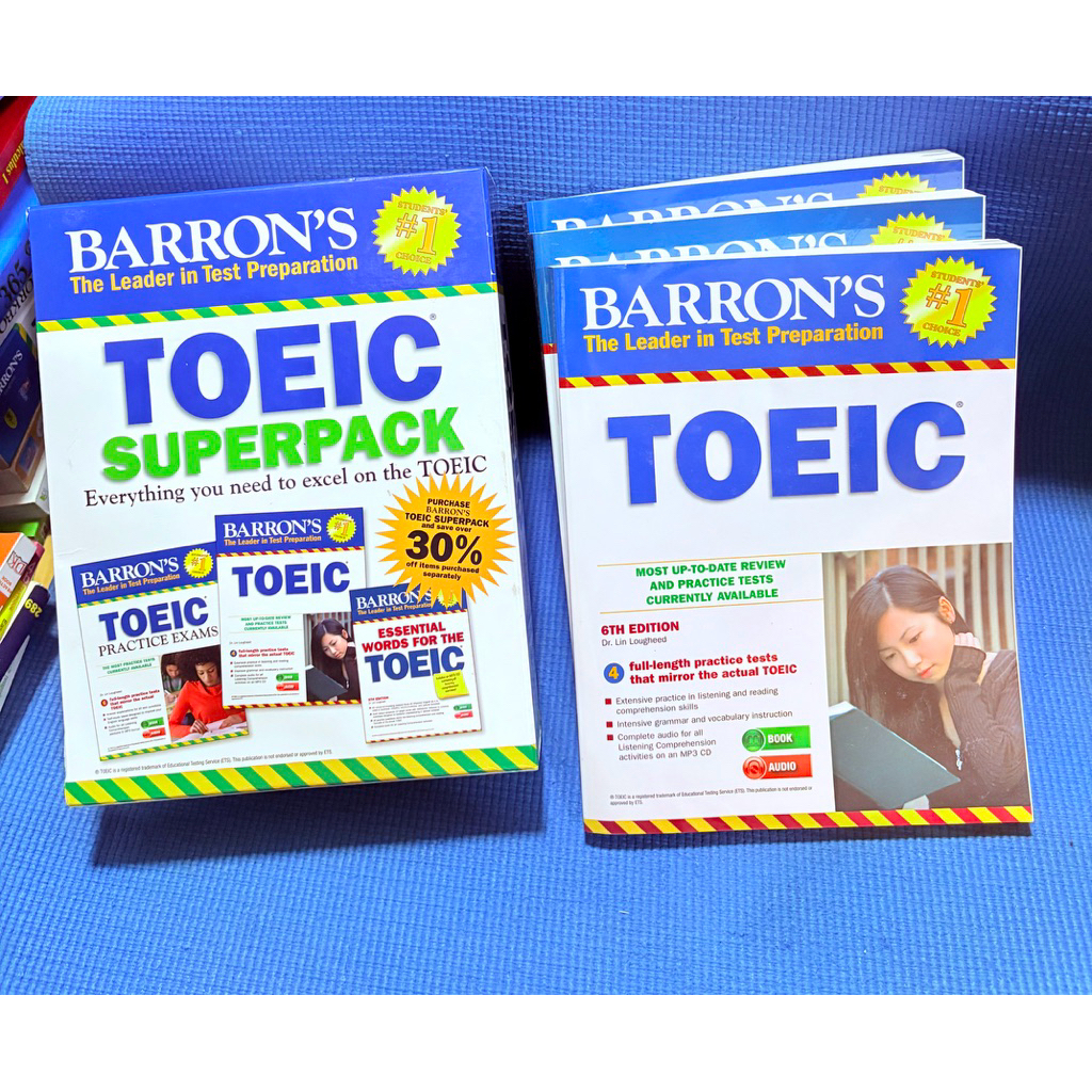 Barron TOEIC SUPERPACK ไม่มีจดcdครบสภาพดี
