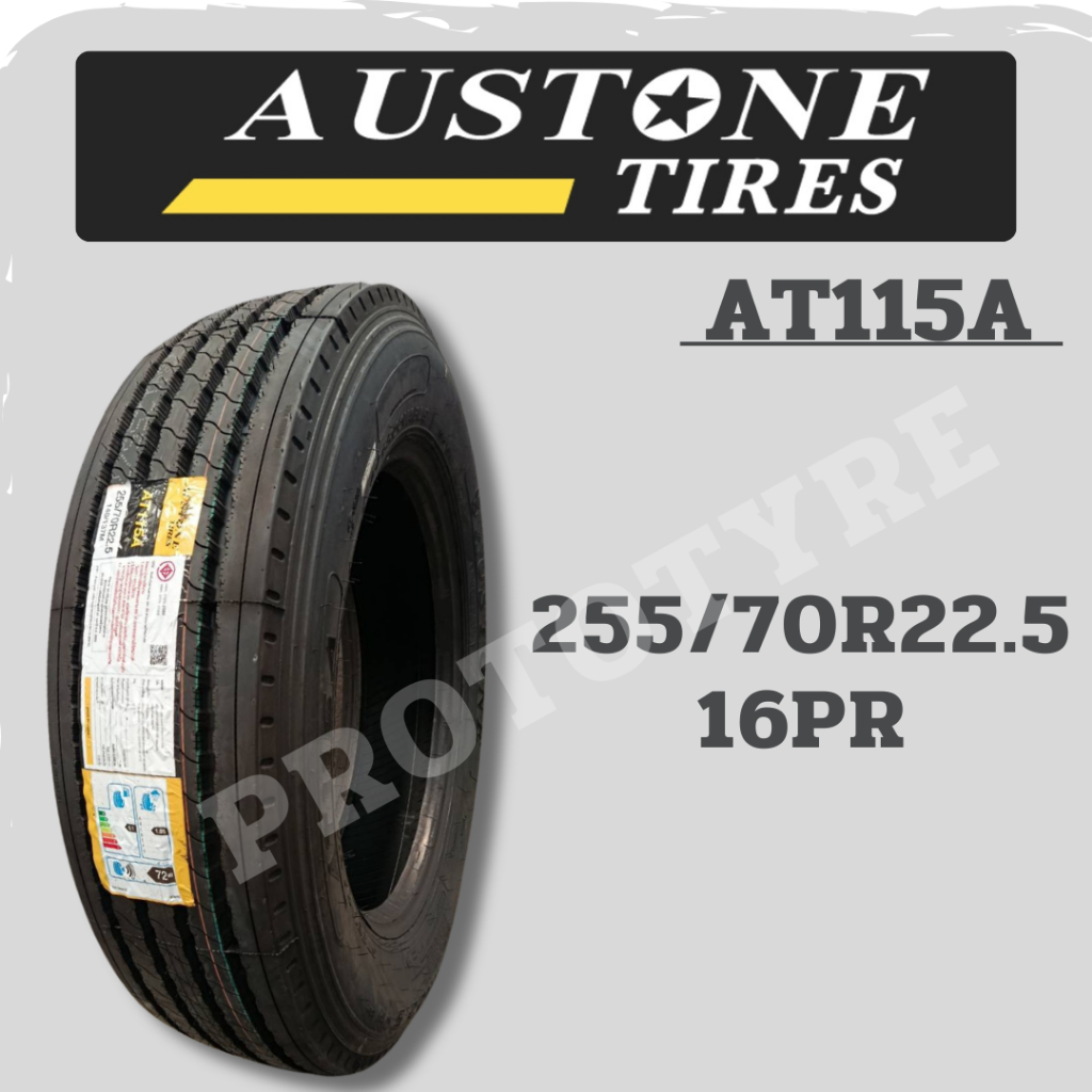 ยางรถบรรทุกเรเดียล 255/70R22.5 16PR ยี่ห้อ AUSTONE รุ่น AT115A