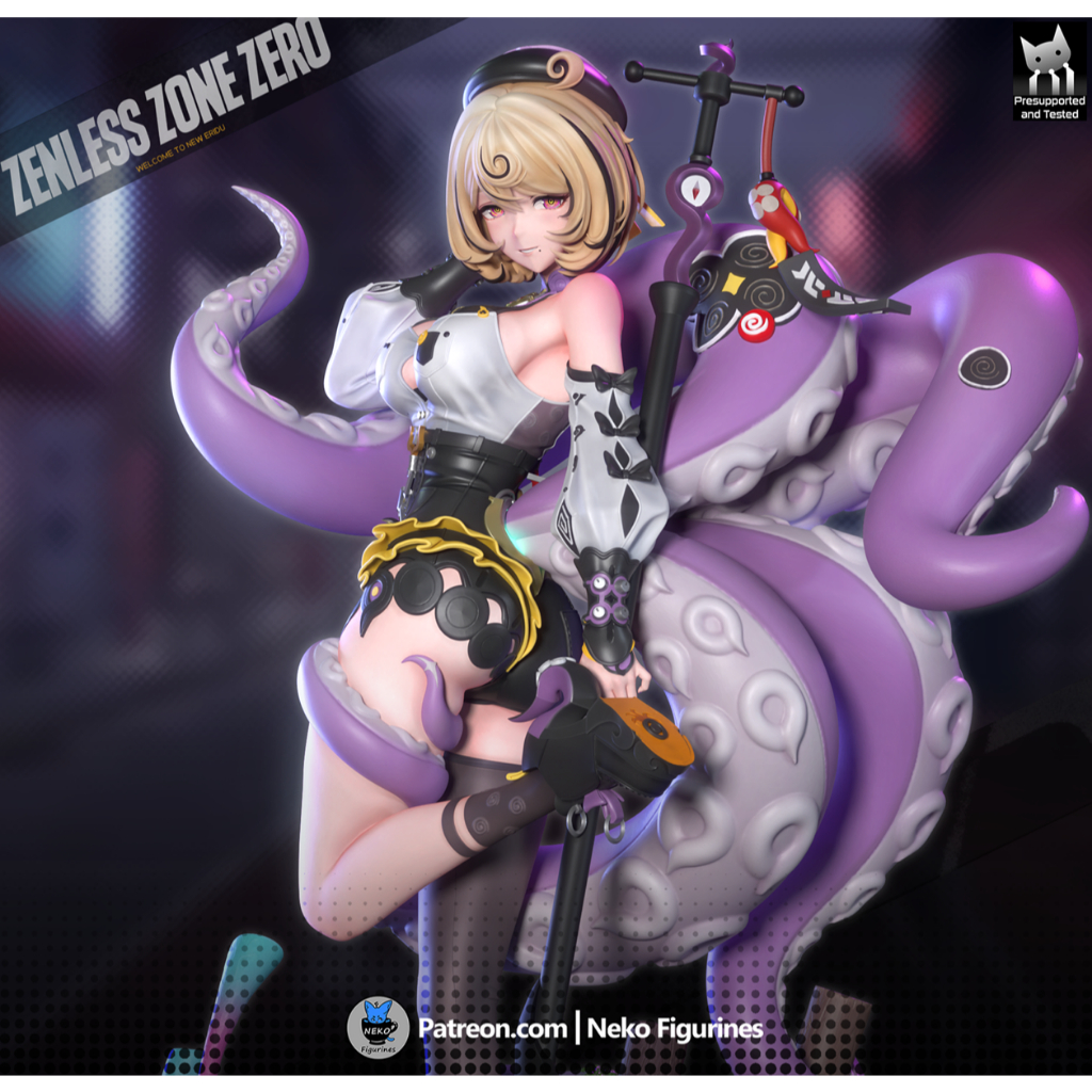 ฟิกเกอร์ โมเดลดิบยังไม่ทำสีจากFA Zenless Zone Zero: Yidhari [เรซิ่น]