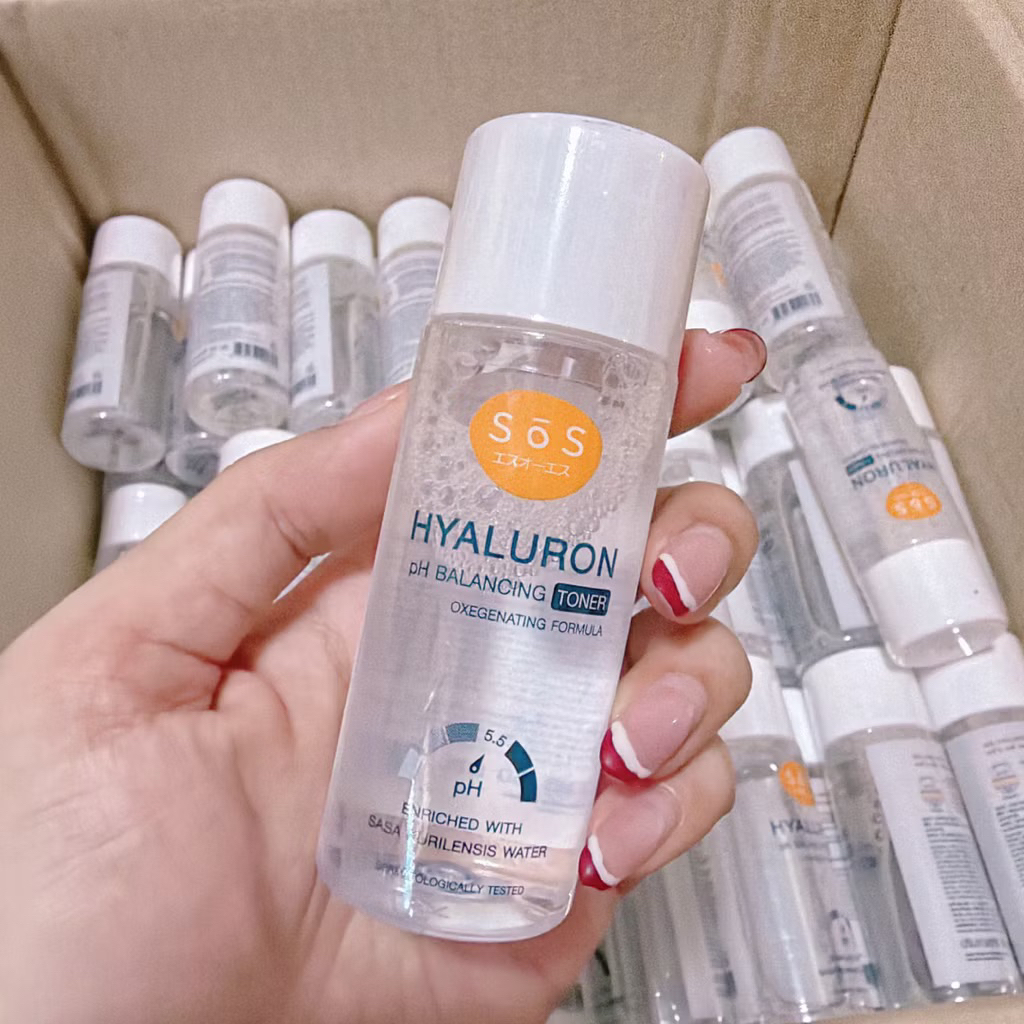 (โค้ดลด40% ในLive!!) SOS เอะสึ โอ เอะสึ โทนเนอร์ ไฮยาลูรอน 300 มล. Toner Hyaluron pH Balancing 300ml ผิวชุ่มชื้น