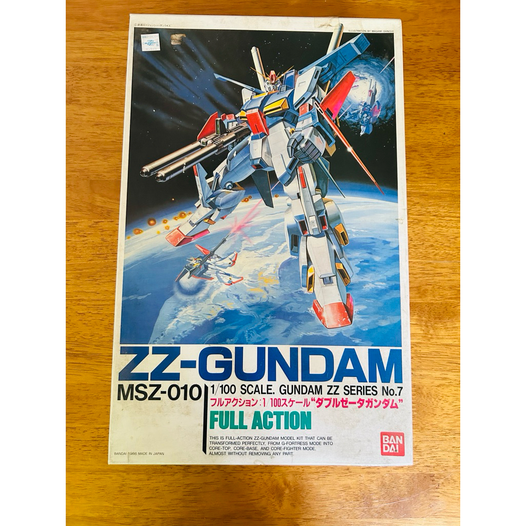 Bandai MSZ-010 ZZ-Gundam 1/100 Full Action